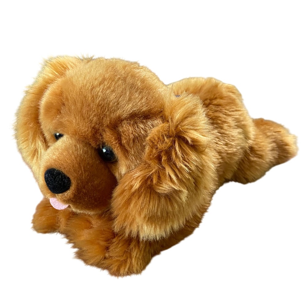Bush Beans Duke Golden Retriever Dog Mascot Plush Stuffed Animal 12" Advertising